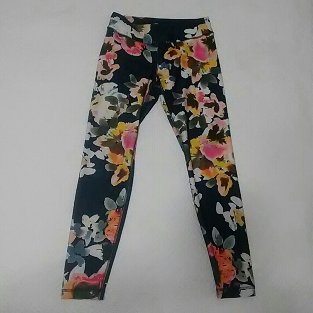 Anthropologie Prue+Good Floral Active Leggings